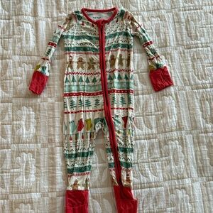 Little Sleepies fair isle Zipper Jammies 3-6 months